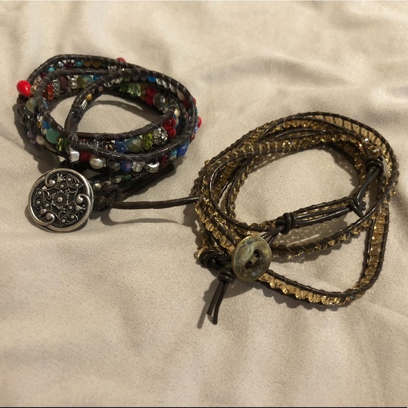 Set of two handmade wrap bracelets. - Picture 3 of 4